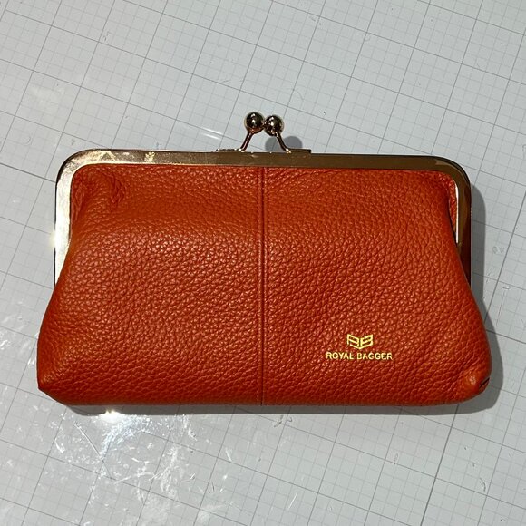 Set of Royal Bagger RFID Leather Wallets Kisslock and Slim Passport Billfold - Picture 7 of 11